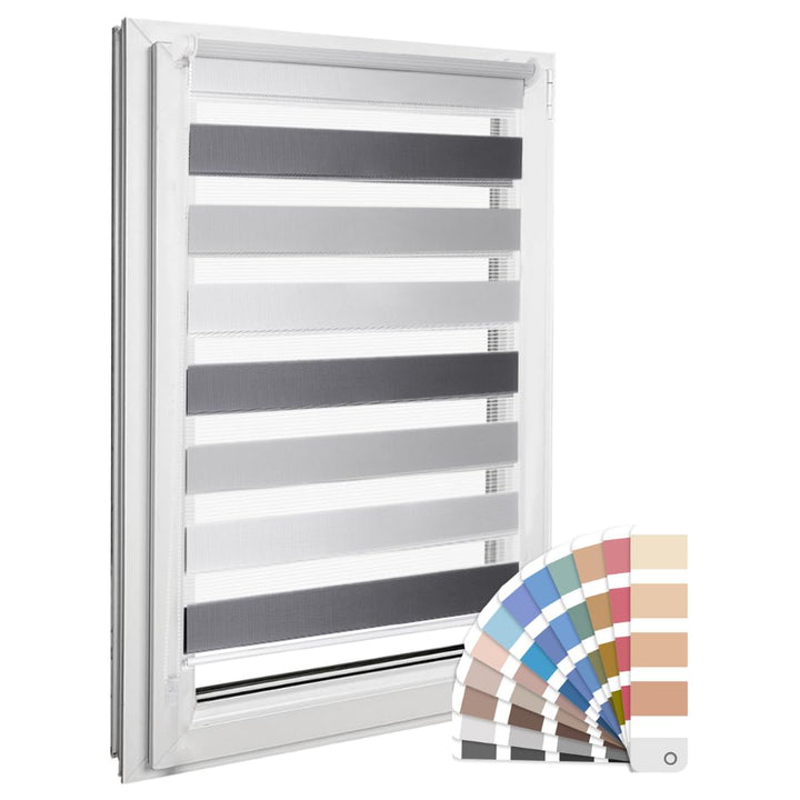 Home-Vision® DuoRollo Klemmfix, Doppelrollo ohne Bohren mit Klämmträgern, Rollos für Fenster und Tür
