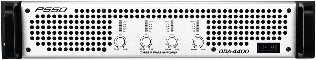 PSSO QDA-4400 4-Kanal-Endstufe | Verstärker mit Schaltnetzteil, 4 x 1100 W / 4 Ohm, 4 x 650 W / 8 Oh