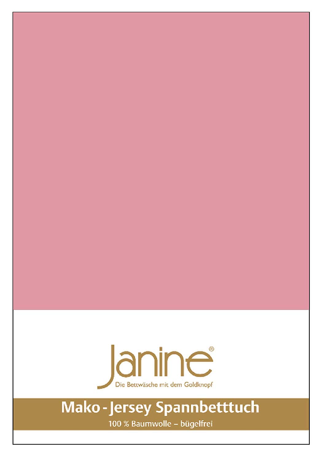 Janine Spannbetttuch 5007 Mako Jersey 140/200 bis 160/200 cm Altrose Fb. 21 140/200 cm - 160/200 cm