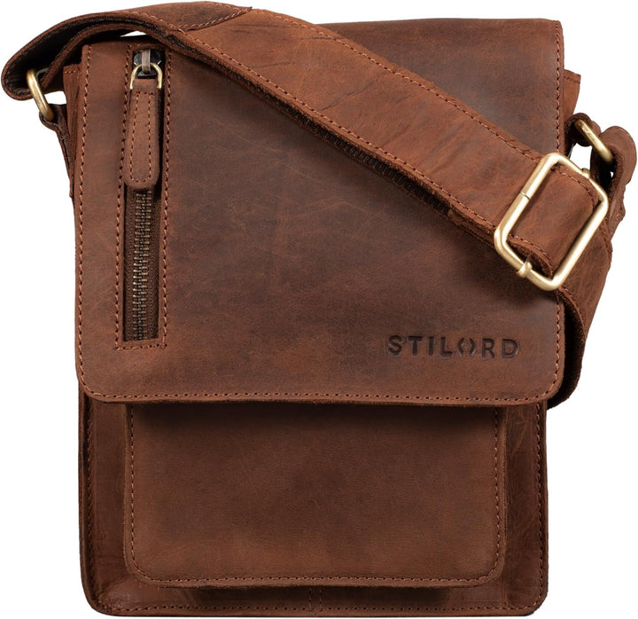 STILORD 'Finn' kleine Umhängetasche Herren Schultertasche Vintage Messenger Bag 8,4 Zoll Tablettasch
