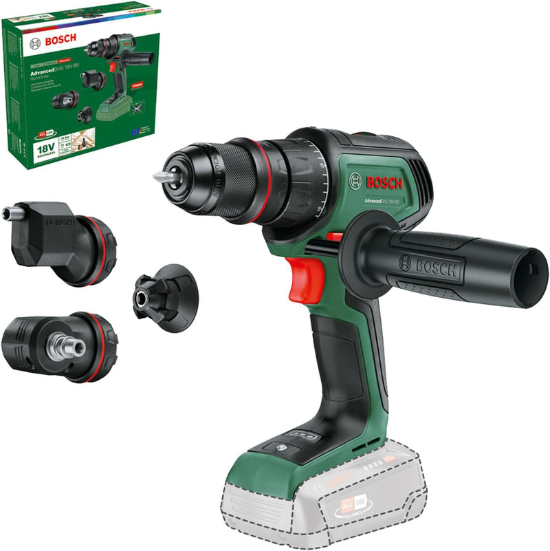 Bosch Akku-Bohrschrauber AdvancedDrill 18V-80 QuickSnap (zum Bohren und Schrauben; 18V; Metallbohrfu