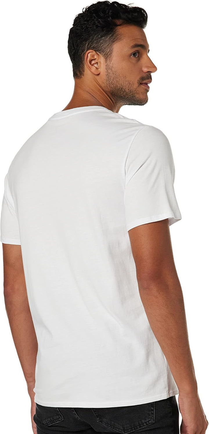 KARL LAGERFELD Herren T-Shirt, Kocktail Karl, Short Sleeve Crew Neck Men’s Shirt T-Shirt S Weiss/Opu