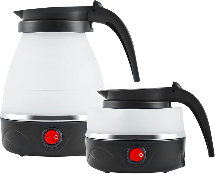 Faltbarer Wasserkocher, 600ml Reise Wasserkocher Klein, Silikon Kompakt Wasserkocher Klein Platzspar
