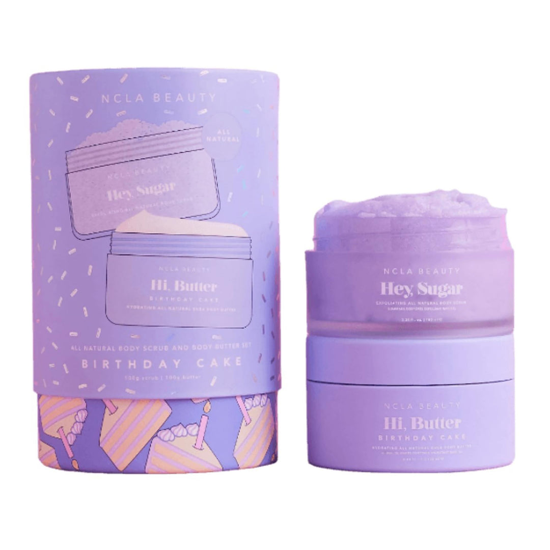 NCLA Beauty All-Natürliches Körperpeeling und Körperbutter - Zuckerpeeling und Feuchtigkeitscreme mi