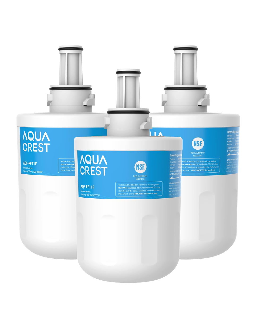 AQUA CREST DA29-00003F Kühlschrank-Wasserfilter, Kompatibel mit Samsung Aqua Pure Plus DA29-00003F,