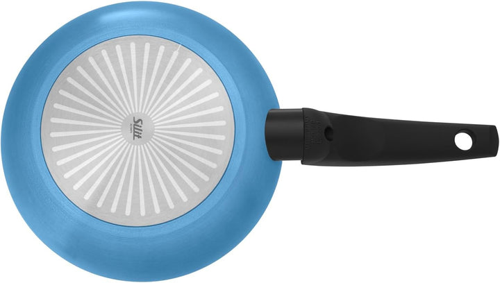 Silit Belluna Bratpfanne 28 cm Induktion, Aluminium beschichtet, Kunststoffgriff, für schonendes Bra
