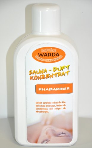 1 l Warda Aufguss Rhabarber für die Sauna, Konzentrat, Saunaaufguss, hohe Konzentration