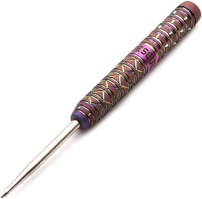 CUESOUL Steel Tip 90% Tungsten Dart Set mit Ölfarbe Finish und ROST Flights 21g ROSA DAMEN-COCKTAIL,