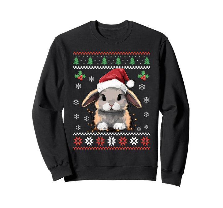Niedlicher Kaninchen hässlicher Weihnachtspullover Xmas für Erwachsene Kinder Sweatshirt