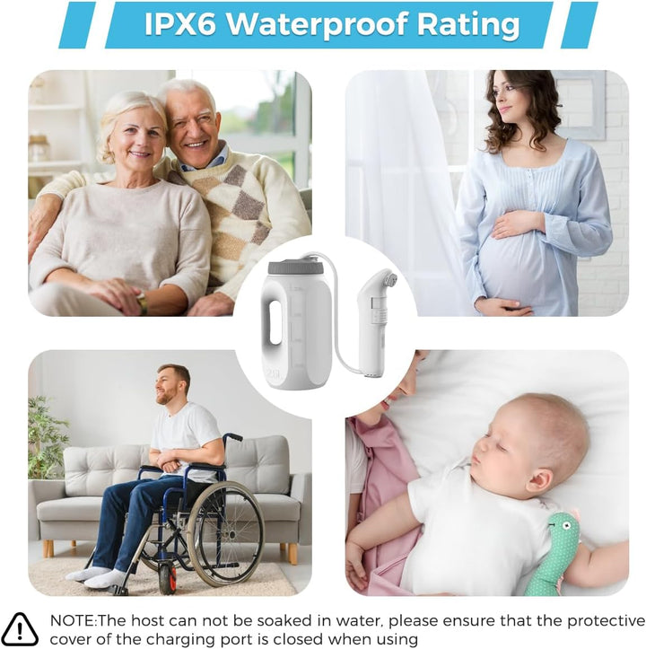 Tragbares Bidet-Sprühgerät Set mit 2,5L Wassertank Reise Bidet Mobiles Handbrause mit Wasserspeicher