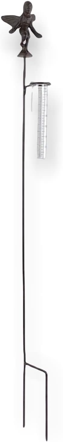 Crispe home & garden Regenmesser - Elfe - dekorativ und robust - Höhe 84 cm - Niederschlagsmengenmes