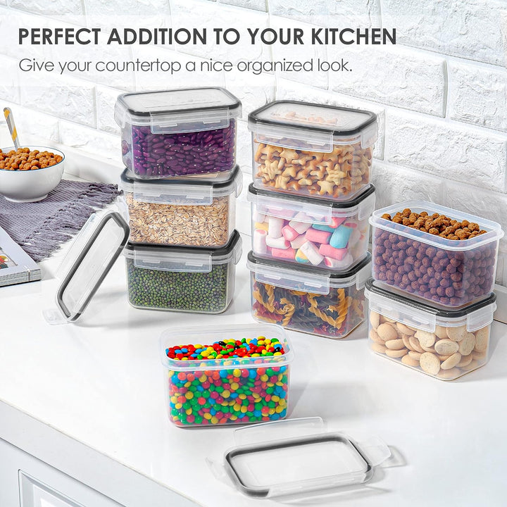 Vtopmart 0.8L Vorratsdosen Set, Müsli Schüttdose & Frischhaltedosen, BPA frei Kunststoff Vorratsdose