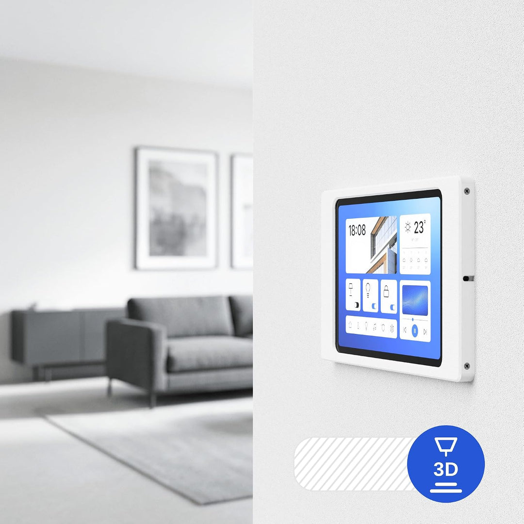 Tablet Wandhalterung für Samsung Galaxy Tab S7 FE (12,4 Zoll) - Passgenauer &amp; Flacher Rahmen für Sma