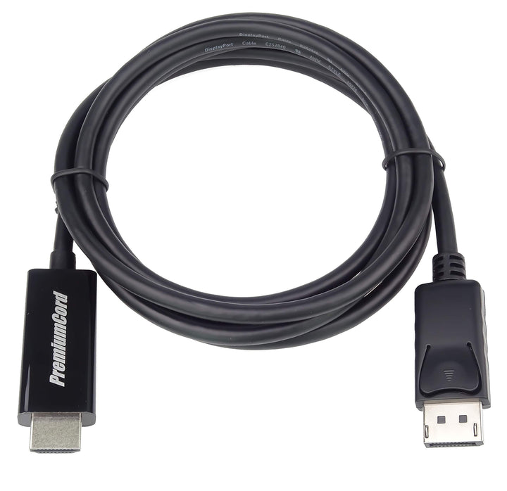 PremiumCord Adapterkabel DisplayPort 1.2 auf HDMI 2.0 M/M 2 m, DP 1.2 auf HDMI 2.0, Kompatibel mit V