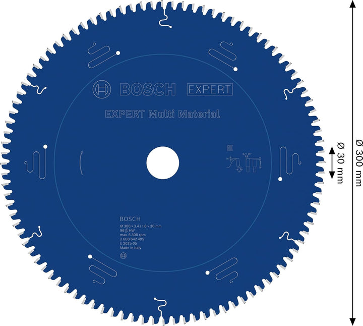 Bosch Professional 1x Kreissägeblatt Expert for Multi Material (für Multimaterial, Sägeblatt Ø 300 x