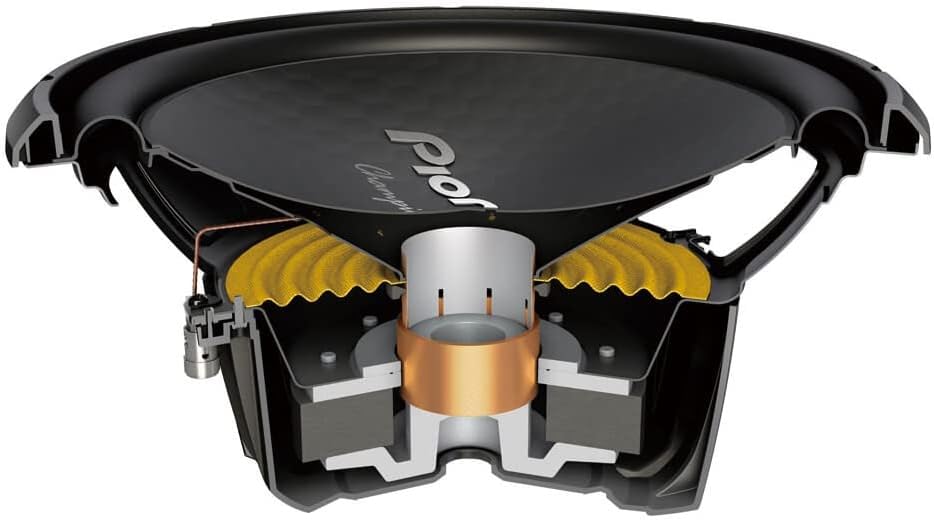 PIONEER TS-W32S4 30-cm-Gehäusesubwoofer der Champion-Serie (12“), 1.500 W MAX. 400 W Nennbelastbarke