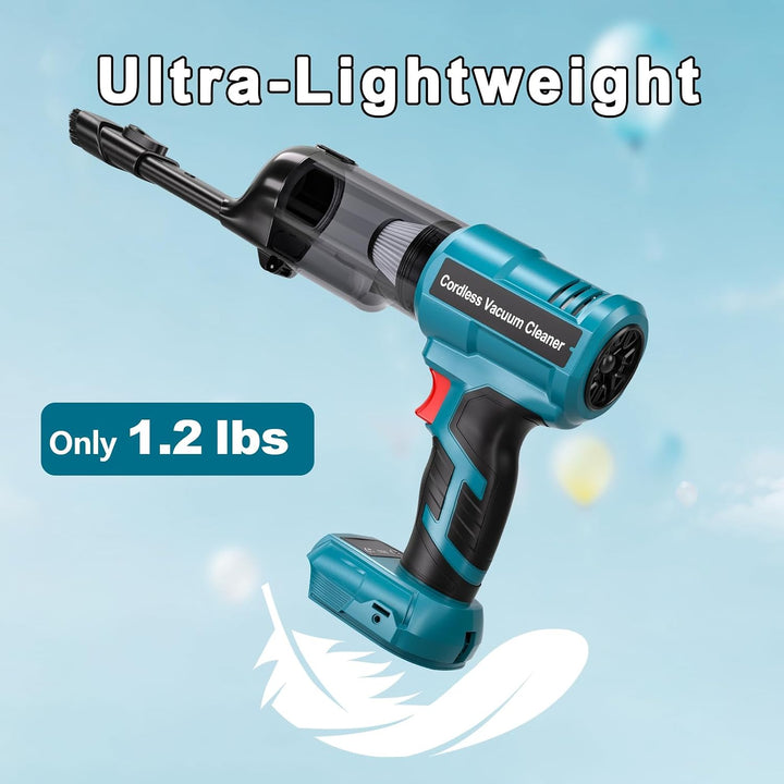 Adisipsoarin Akku Staubsauger für Makita 18V-Akku, 105 AW Starke Saugleistung, tragbar &amp; leicht für