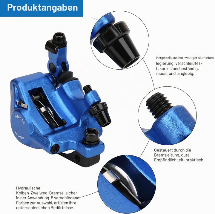 Fahrrad Hydraulische Scheibenbremse Set, HB-100 Mountainbike Aluminiumlegierung vorne und hinten Hyd