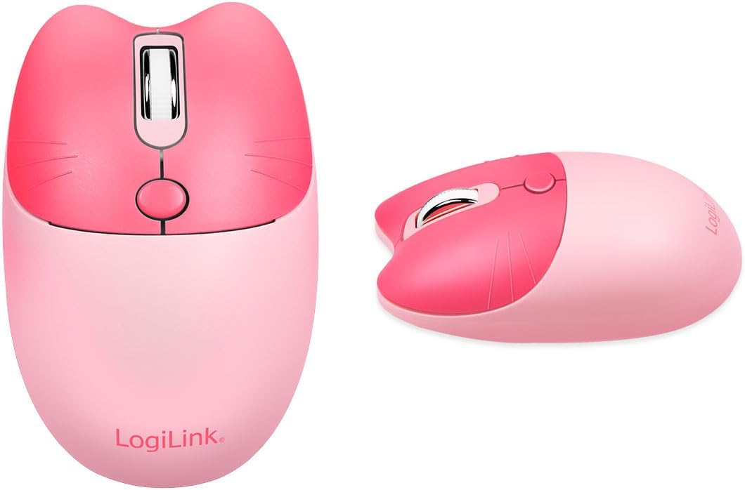 LogiLink kabellose 2,4 GHz kindgerechte Tastatur-Maus-Kombi 1600 DPI QWERTZ-Layout Windows MAC 85 Ta