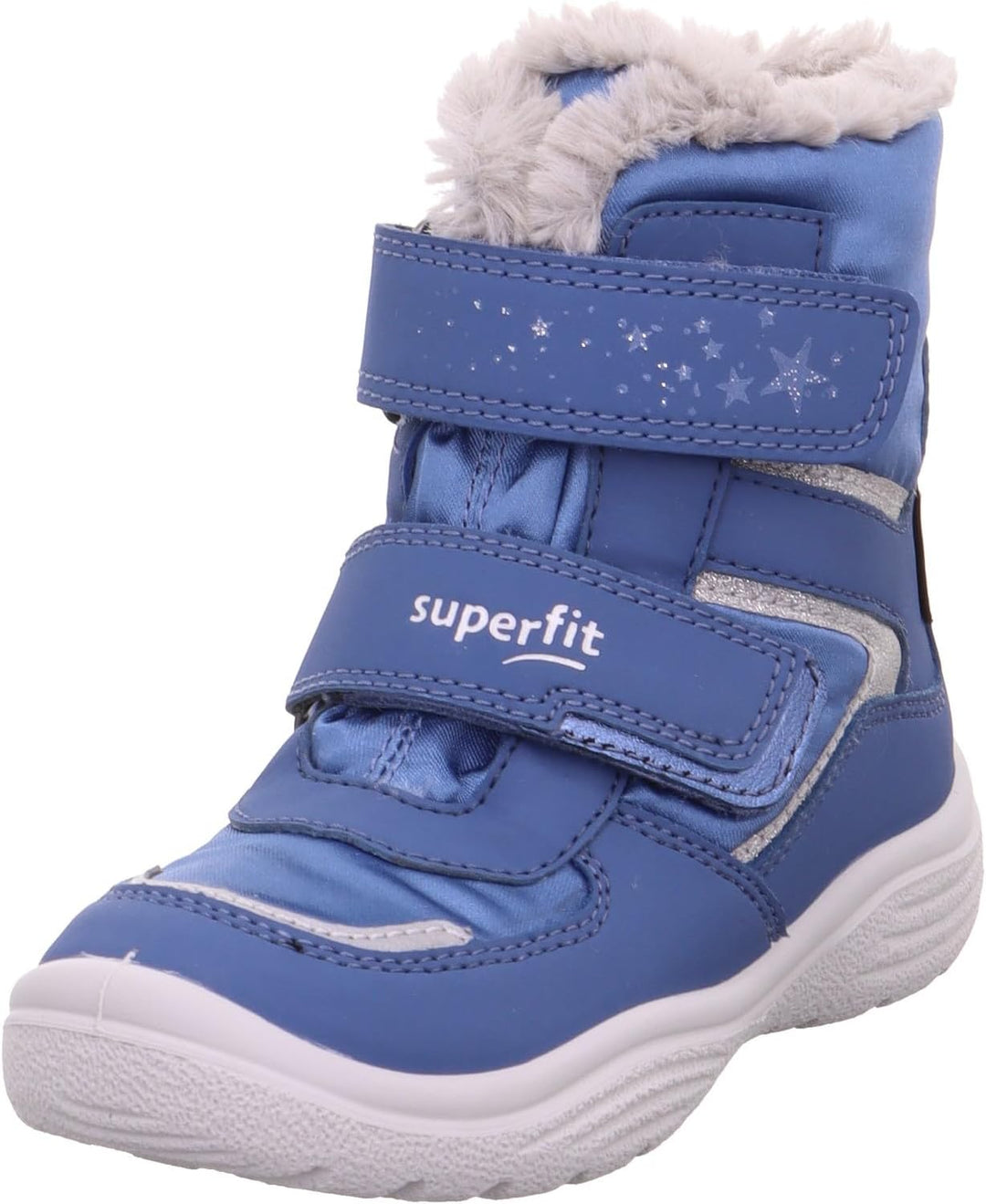 Superfit Mädchen Crystal Warm Gefütterte Gore-tex Schneestiefel 25 EU Blau Hellgrau 8010, 25 EU Blau