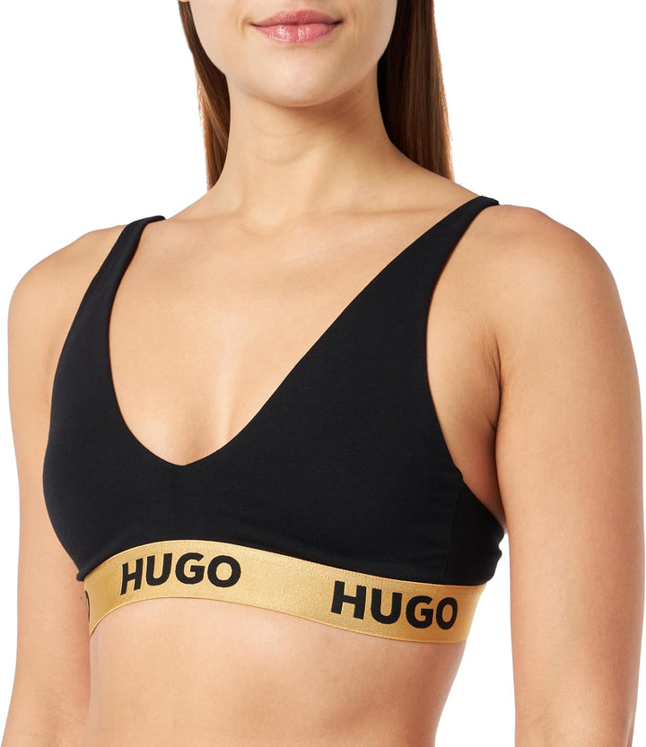 HUGO Damen Padd.Sporty Triangle L Black3, L Black3