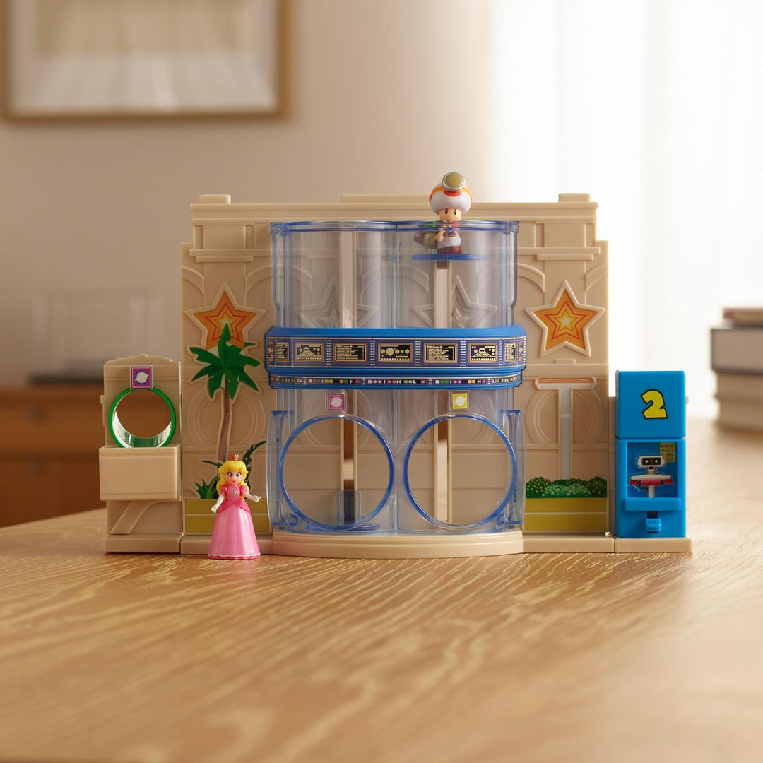 Der Super Mario Galaxy Movie – Gateway Galaxy Diorama-Set mit 3,8 cm grosser Prinzessin Peach- und e
