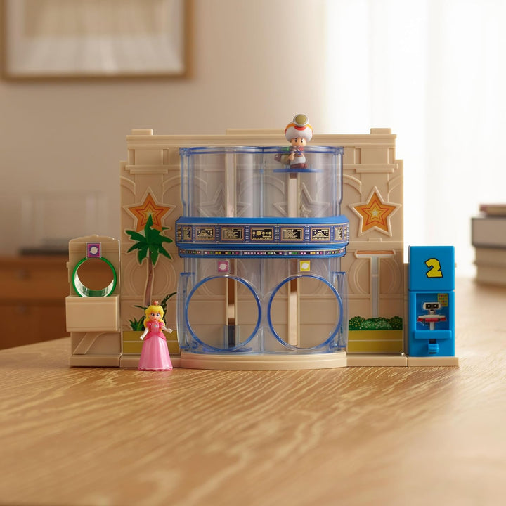 Der Super Mario Galaxy Movie – Gateway Galaxy Diorama-Set mit 3,8 cm grosser Prinzessin Peach- und e