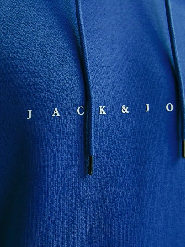 JACK & JONES Herren Hoodie Kapuzenpullover JJESTAR JJ Sweat Hood - Relaxed Fit S Classic Blue, S Cla
