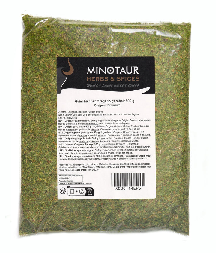 MINOTAUR Spices | griechischer Oregano gerebelt | 2 x 500g (1Kg) | Premium Qualität