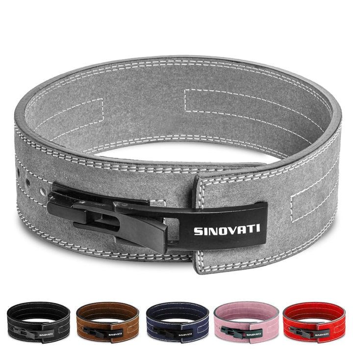 SINOVATI Premium Gewichthebergürtel KDK Gürtel aus Rindsleder mit Schnalle, Weightlifting Lever Belt