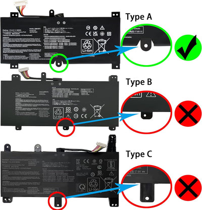 BLESYS C41N1731 Akku für Asus ROG Strix Scar II GL504 GL504G GL504GW GL504GS GL504GM GL504GV GL704 G