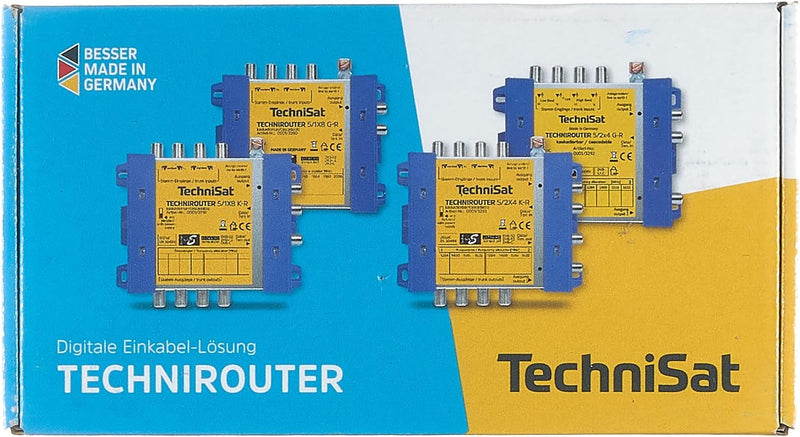 TechniSat TECHNIROUTER 5/1 x 8 G-R – kaskadierbare digitale Einkabellösung für 8 Teilnehmer (Grundei
