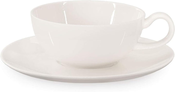 Buchensee Tea for One Daisy 600ml aus Crystal Bone China Porzellan in fein-cremigem Weiss. Teekanne