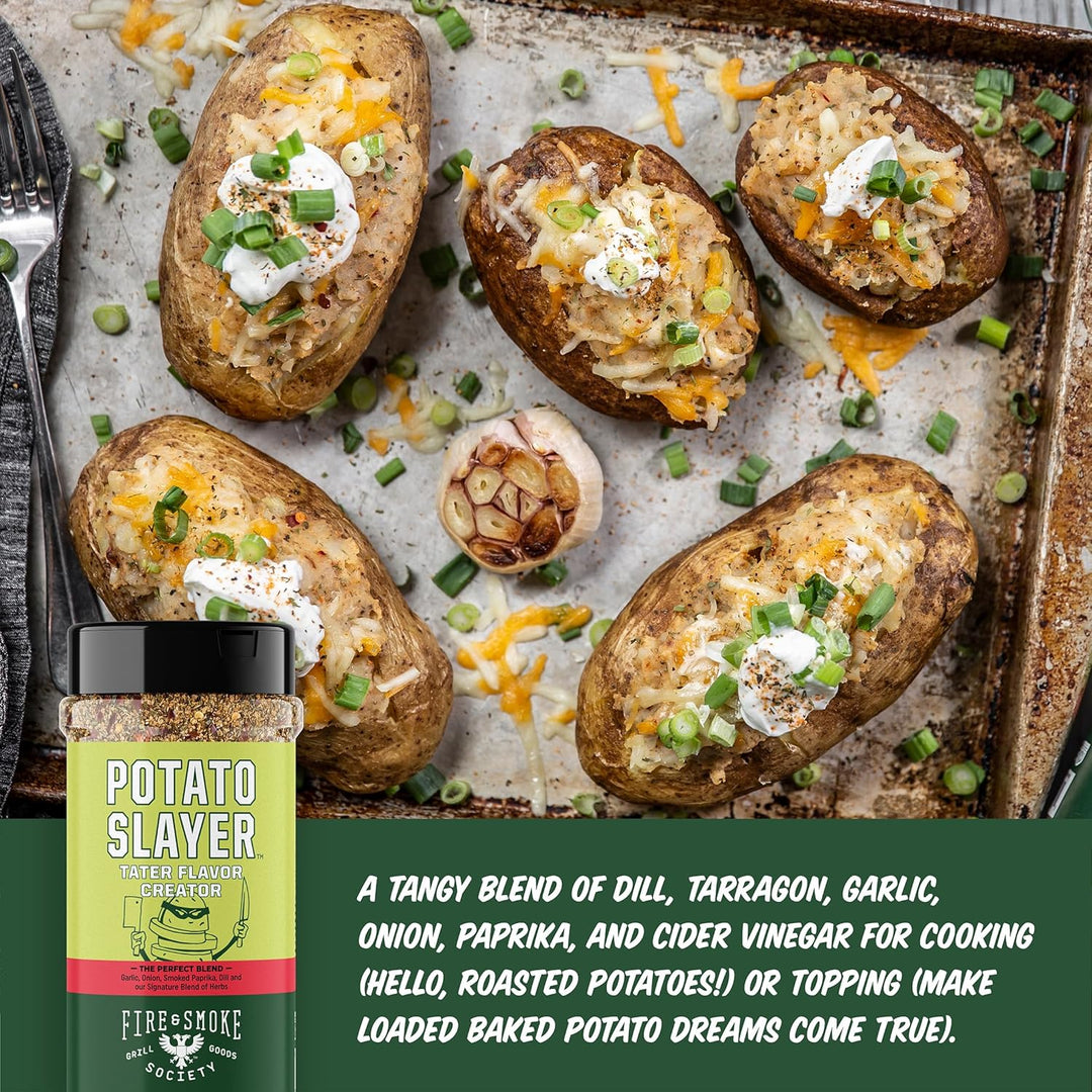 Fire & Smoke Society Potato Slayer Gemüsegewürze, Grillgewürze und Reiben zum Grillen, Kartoffeln, P