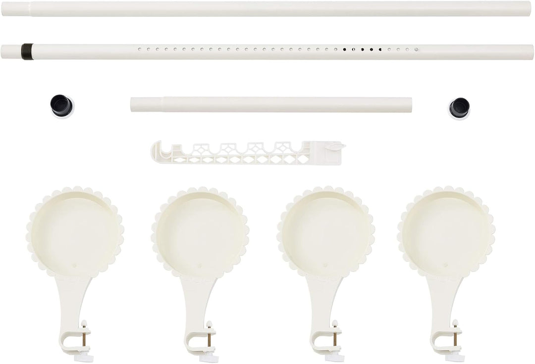 [en.casa] Teleskop Blumenregal 110 - 305 cm - Pflanztreppe Blumentreppe Pflanzenregal Regal bis zu 8