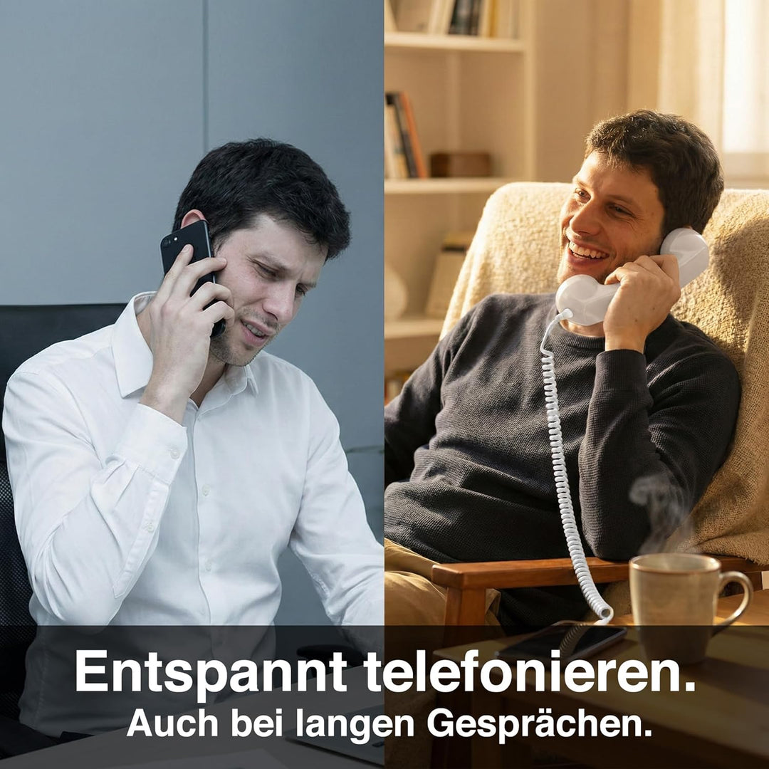 Opis Technology 60s Micro Lightning Edition Retro-Telefonhörer für iPhone 7 bis 14, inkl. MFi-zertif