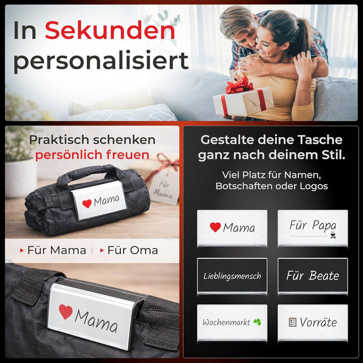 achilles Einkaufswagentasche faltbar, Einkaufswagentasche zum Einhängen, Shopper, Einkaufstasche für