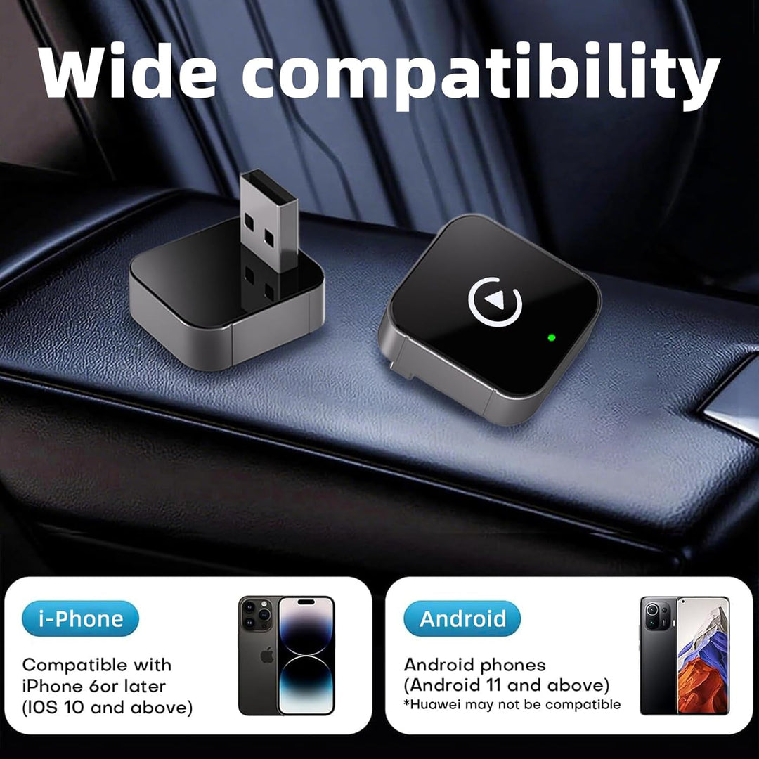 Wireless CarPlay Adapter,2 In 1 Wireless CarPlays&Android Auto Adapter,2025 Verbessertes drahtloses