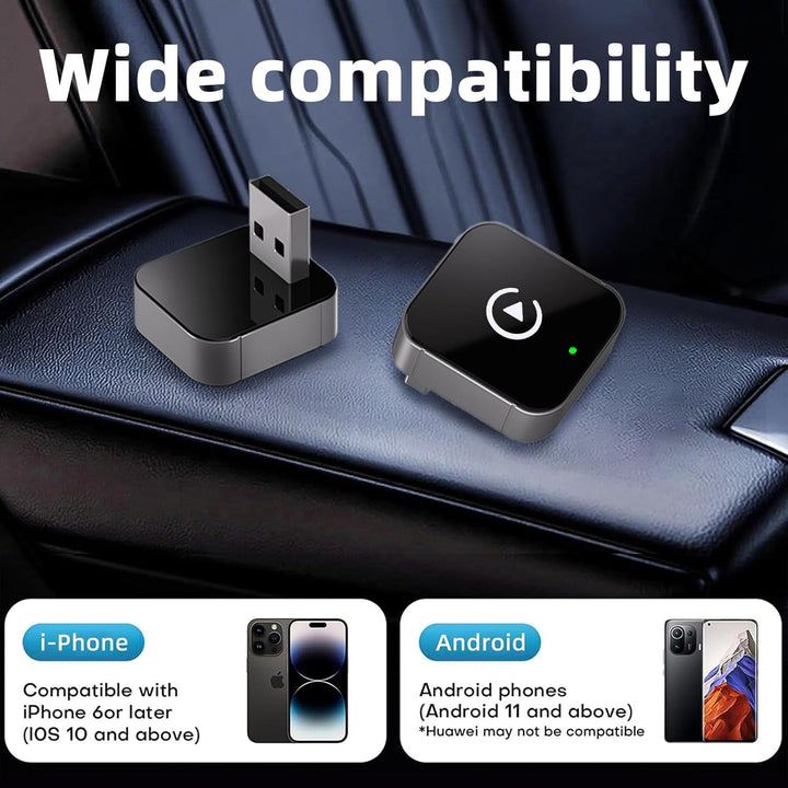 Wireless CarPlay Adapter,2 In 1 Wireless CarPlays&Android Auto Adapter,2025 Verbessertes drahtloses