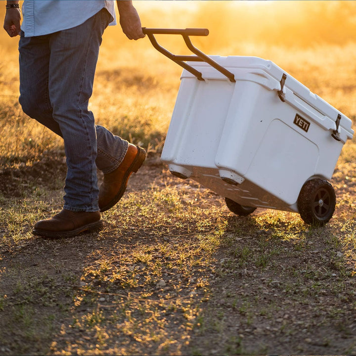 YETI Tundra Haul Tragbarer Kühler mit Rädern Hellbraun, Hellbraun