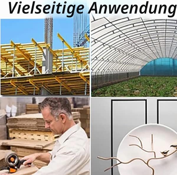 4 Stück Stahl Rebar Tie Wire, 110m x 0,8 mm Stahlbewehrungsdrahtrollen Rebar Bindedraht für Automati