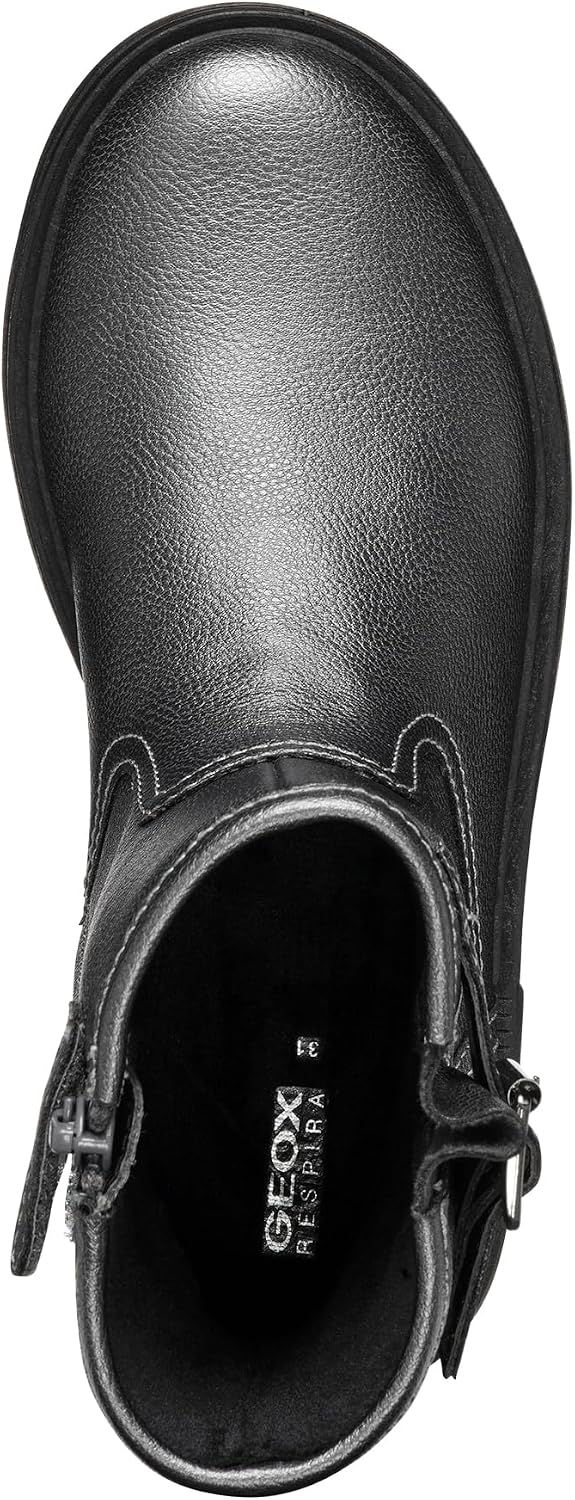 Geox J Eclair Girl B Damen Biker Boots 30 EU Gun, 30 EU Gun