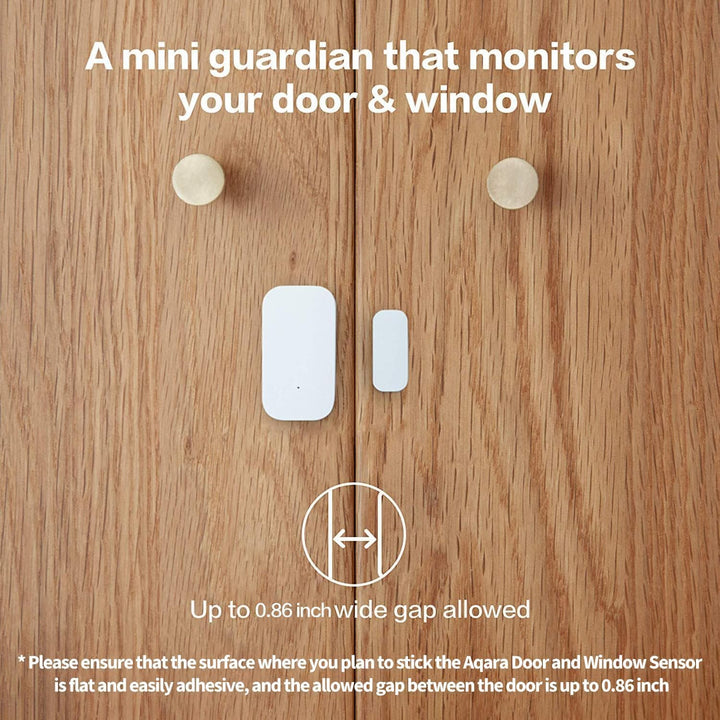 Aqara Tür- und Fenstersensor 3er Pack, Erfordert Aqara Hub, Zigbee-Verbindung, Drahtloser Detektor f
