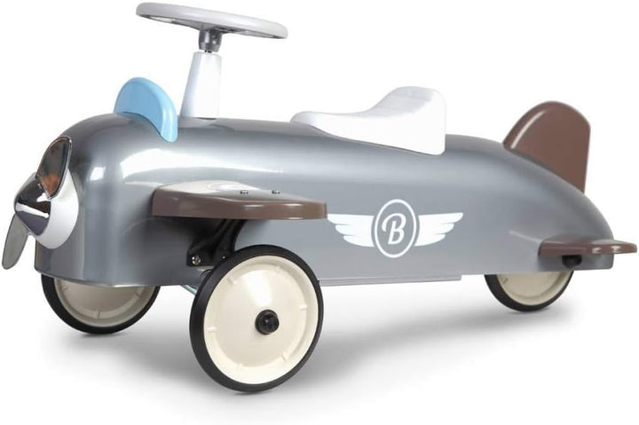 Baghera 878 - Rutscher Flugzeug, grau, 75x48x37 cm, 1-3 Jahre, Rutschauto