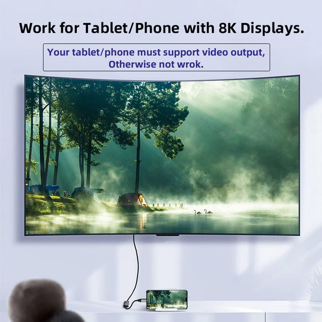 CY USB C zu Mini Displayport Adapter,USB4 Type C Quelle zu Mini DP Displayport Buchse Kabel Display