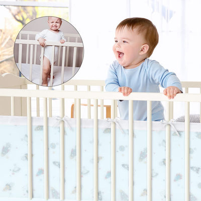 Vicloon Bettumrandung Nestchen, Nestchen für Kinderbetten Kantenschutz Baby Babybett, Atmungsaktive