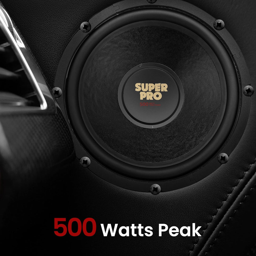 Pyramid PW1048USX Subwoofer für Auto, 500 W, 8 Ohm, 25,4 cm Traditionelle Verpackung, Traditionelle