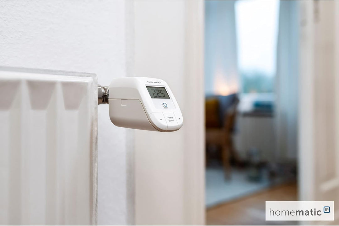 Homematic IP 2er Set Smart Home Heizkörperthermostat – Basic, digitaler Thermostat Heizung, Steuerun