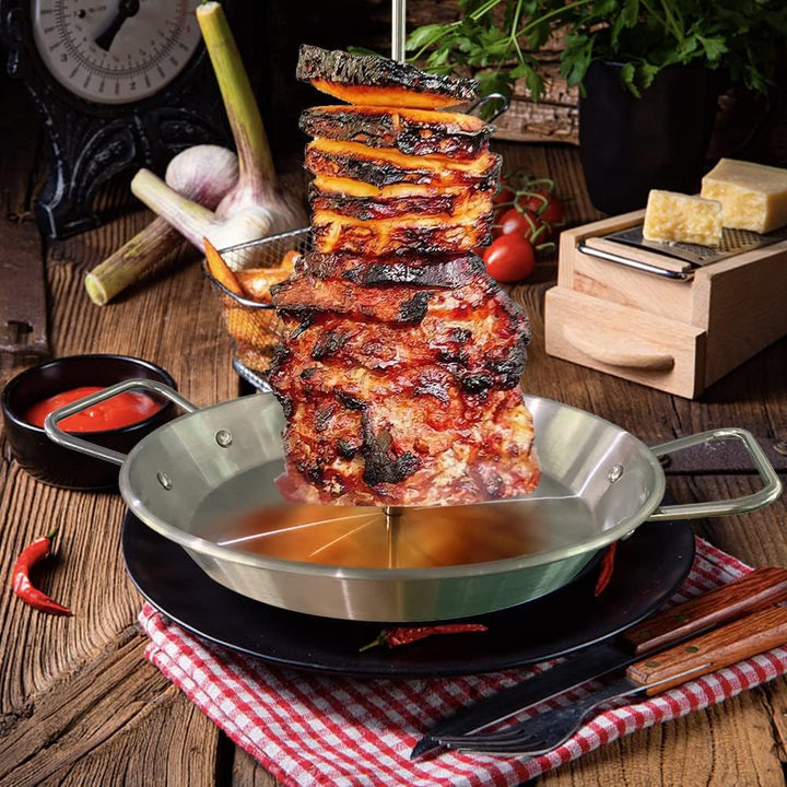 Cricia Vertikaler BBQ-Spiess für Al Pastor Brasilianische Grillspiesse Hack Gaucho, Ideal für hausge
