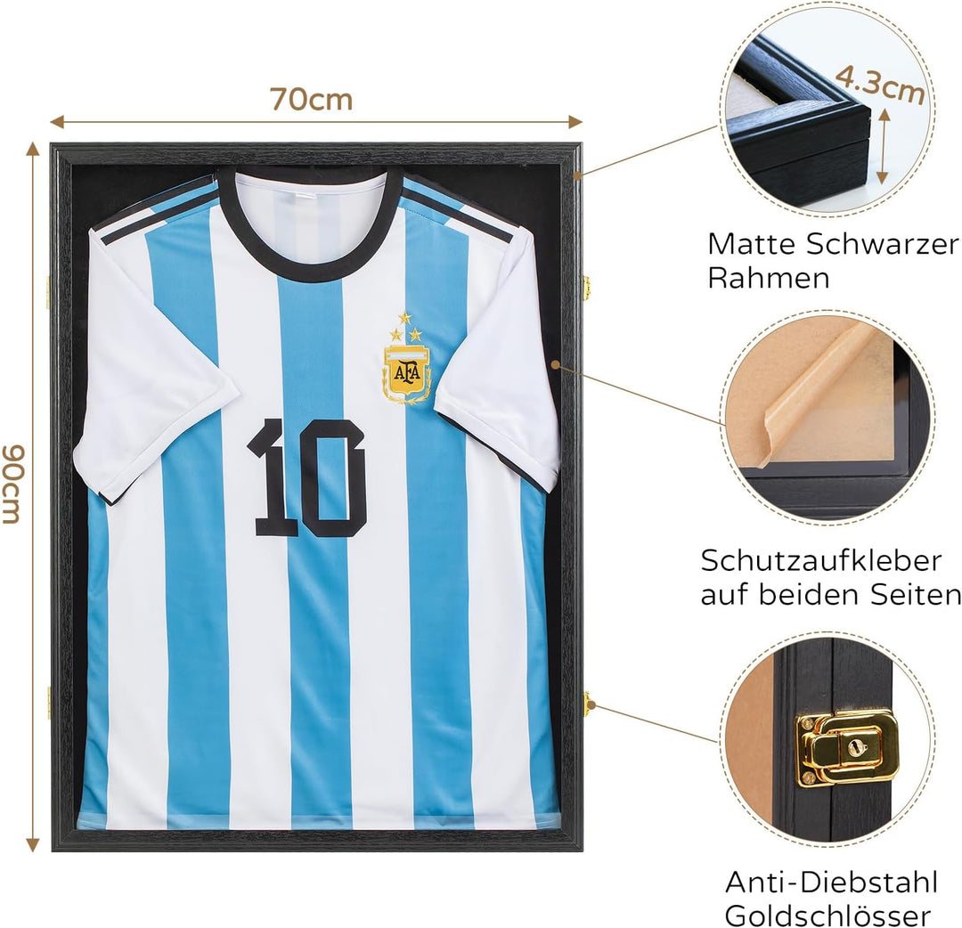 Trikotrahmen 70x90 Fussballtrikot Rahmen: 3d Gross Objektrahmen For XL Erwachsene Eishockey Fussball
